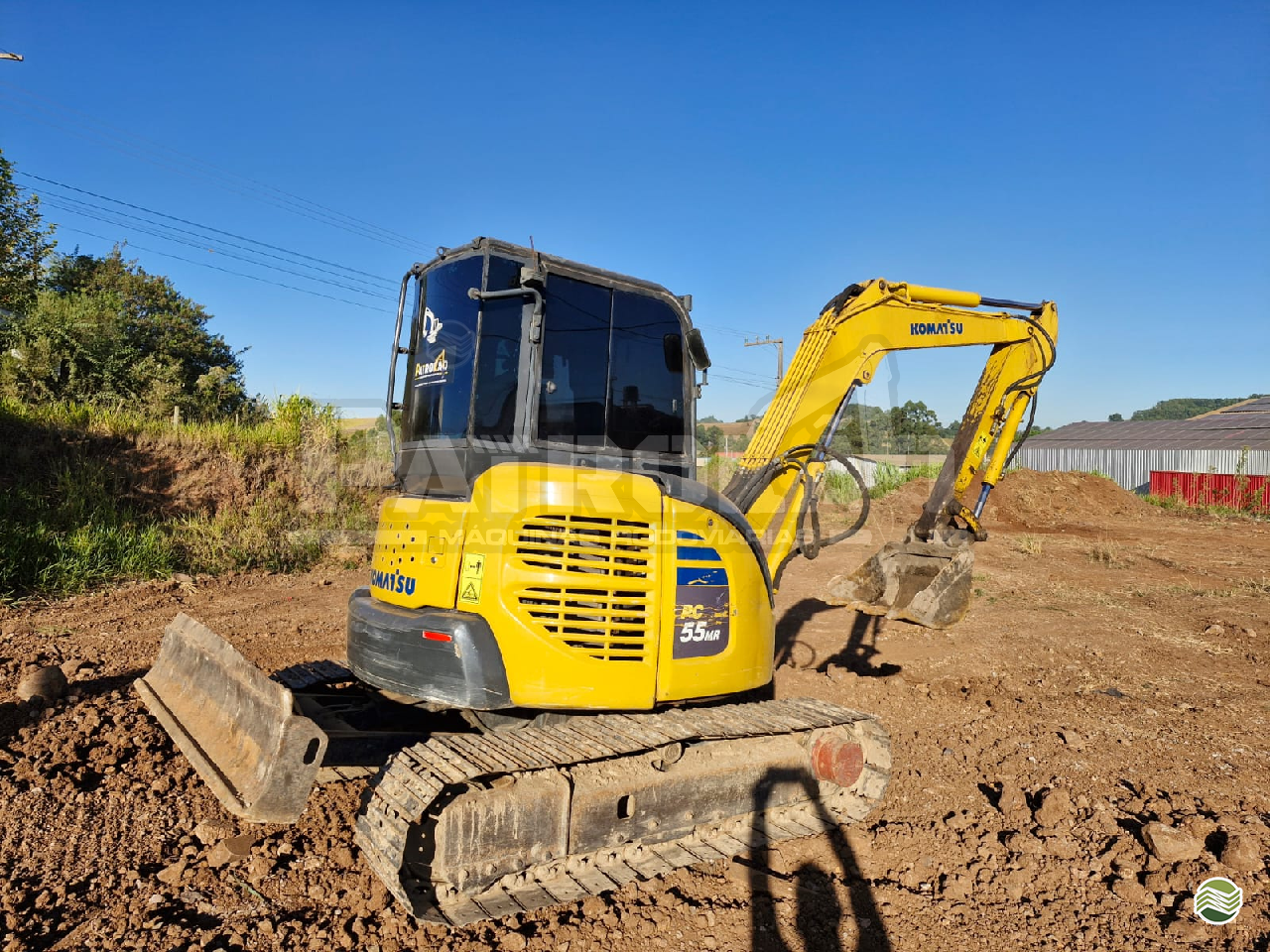MINI ESCAVADEIRA KOMATSU PC55MR Patrolão Máquinas MARAVILHA SANTA CATARINA SC